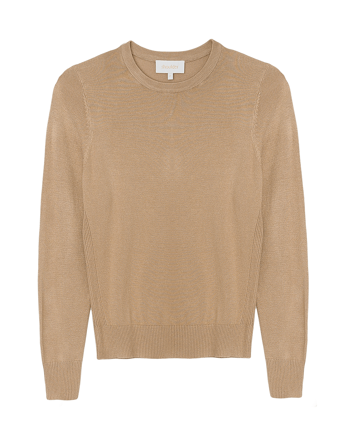 Tricot Básico Gola Careca Khaki