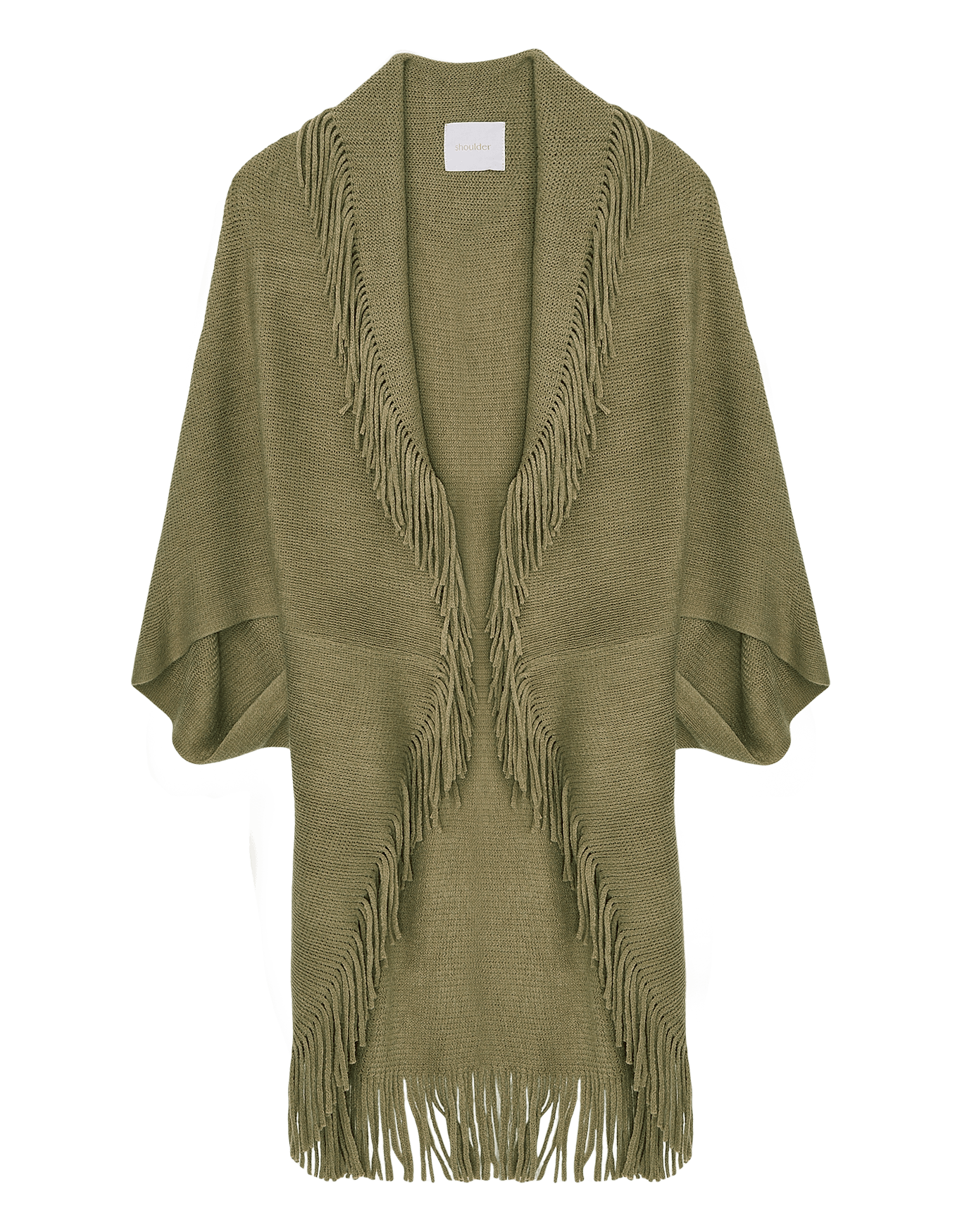 Poncho Tricot Franja